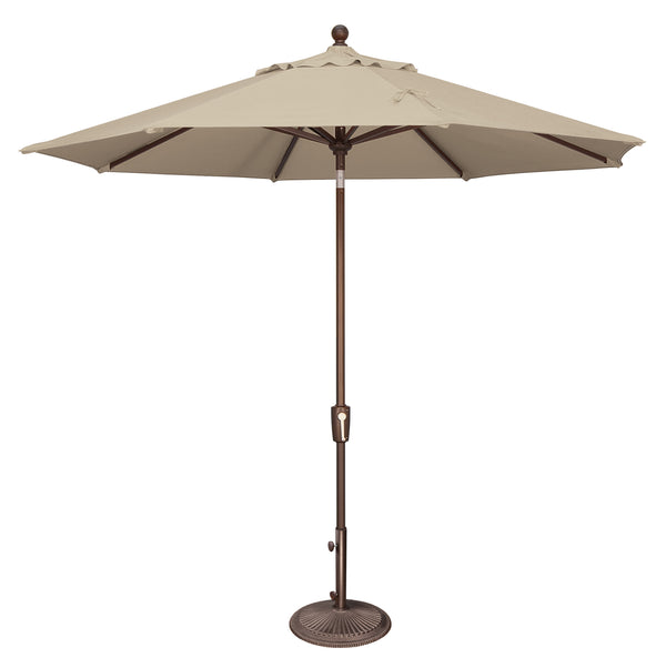 Simply Shade - Treasure Garden Catalina 9' Octagon Push Button Tilt in Sunbrella Fabric Antique Beige / Bronze  9' Octagon
