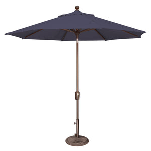 Simply Shade - Treasure Garden Catalina 9' Octagon Push Button Tilt in Sunbrella Fabric Navy / Bronze  9' Octagon