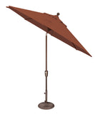 Simply Shade - Treasure Garden Catalina 9' Octagon Push Button Tilt in Sunbrella Fabric Gateway Mist Stripe / Bronze  9' Octagon