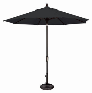 Simply Shade - Treasure Garden Catalina 9' Octagon Push Button Tilt in Sunbrella Fabric Black / Black 9' Octagon
