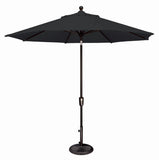 Simply Shade - Treasure Garden Catalina 9' Octagon Push Button Tilt in Sunbrella Fabric Black / Black 9' Octagon