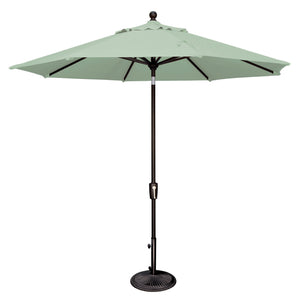Simply Shade - Treasure Garden Catalina 9' Octagon Push Button Tilt in Sunbrella Fabric Spa / Black 9' Octagon