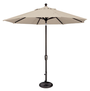 Simply Shade - Treasure Garden Catalina 9' Octagon Push Button Tilt in Sunbrella Fabric Antique Beige / Black 9' Octagon