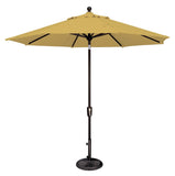 Simply Shade - Treasure Garden Catalina 9' Octagon Push Button Tilt in Solefin Fabric Lemon / Black 9' Octagon