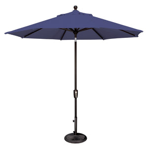 Simply Shade - Treasure Garden Catalina 9' Octagon Push Button Tilt in Solefin Fabric Blue Sky / Black 9' Octagon