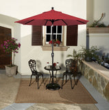 Simply Shade - Treasure Garden Catalina 9' Octagon Push Button Tilt in Solefin Fabric Taupe / Black 9' Octagon