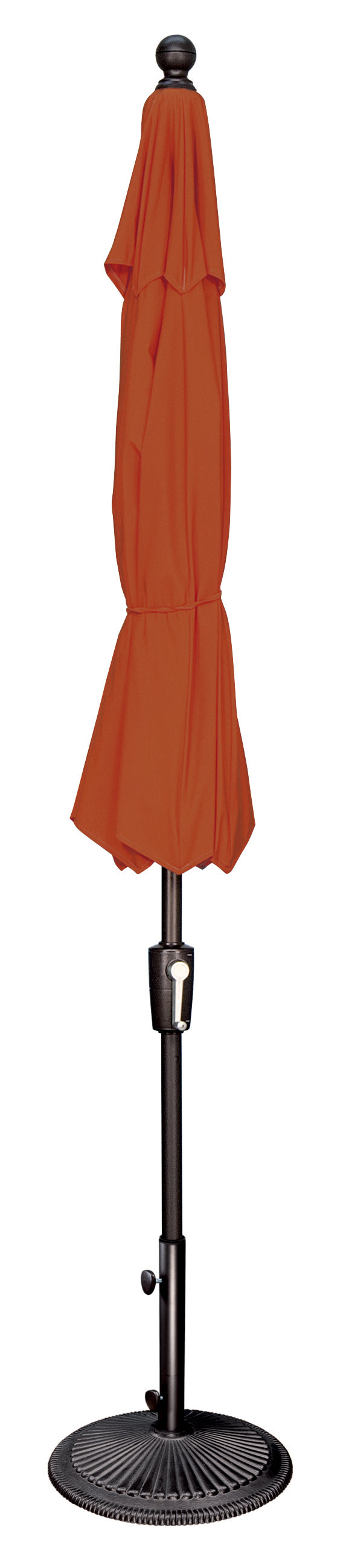 Simply Shade - Treasure Garden Catalina 9' Octagon Push Button Tilt in Sunbrella Fabric Milano Cobalt Stripe / Black 9' Octagon