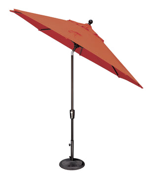 Simply Shade - Treasure Garden Catalina 9' Octagon Push Button Tilt in Solefin Fabric Taupe / Black 9' Octagon