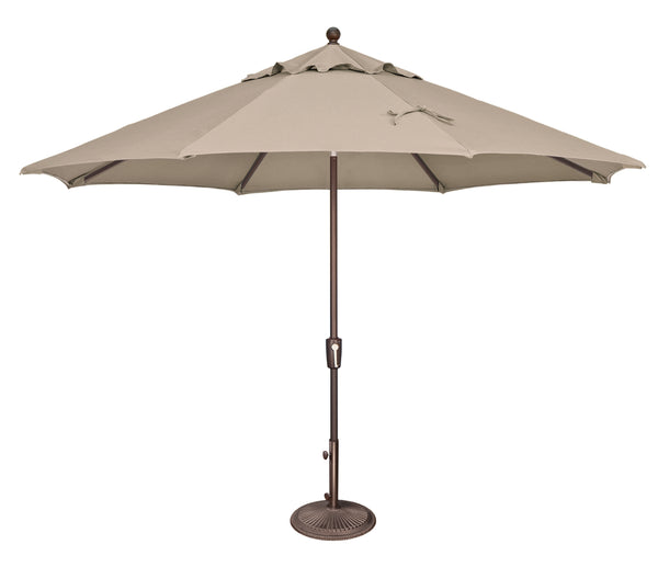 Simply Shade - Treasure Garden Catalina 11' Octagon Push Button Tilt in Solefin Fabric Beige / Bronze  11' Octagon