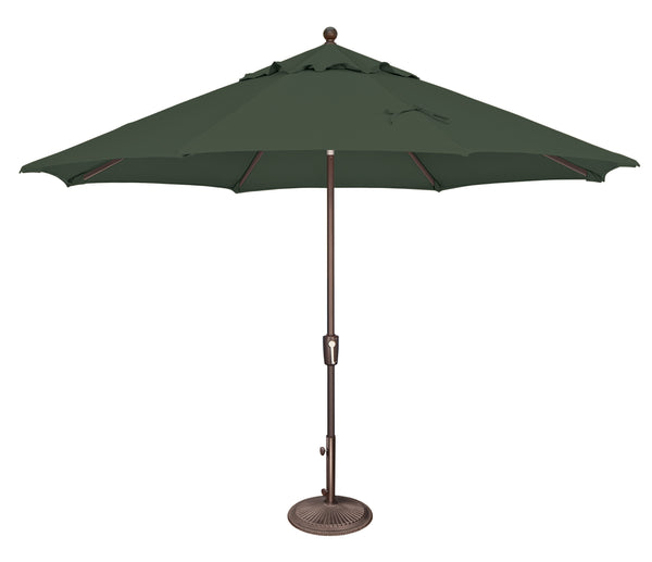 Simply Shade - Treasure Garden Catalina 11' Octagon Push Button Tilt in Solefin Fabric Forest Green / Bronze  11' Octagon