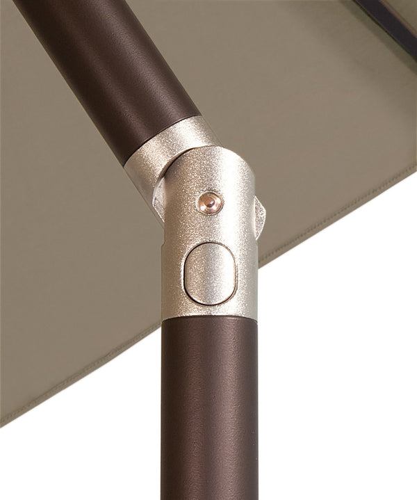 Simply Shade - Treasure Garden Catalina 11' Octagon Push Button Tilt in Solefin Fabric Taupe / Bronze  11' Octagon