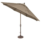 Simply Shade - Treasure Garden Catalina 11' Octagon Push Button Tilt in Sunbrella Fabric Astoria Sunset Stripe / Bronze  11' Octagon