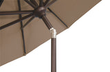 Simply Shade - Treasure Garden Catalina 11' Octagon Push Button Tilt in Sunbrella Fabric Astoria Sunset Stripe / Bronze  11' Octagon