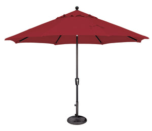 Simply Shade - Treasure Garden Catalina 11' Octagon Push Button Tilt in Solefin Fabric Really Red / Black  11' Octagon