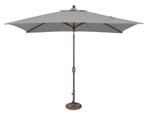 Simply Shade - Treasure Garden Catalina 6.6' x 10' Rectangle Push Button Tilt in Sunbrella Fabric Cast Silver / Bronze  6.6' x 10' Rectangle