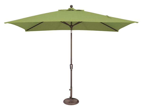 Simply Shade - Treasure Garden Catalina 6.6' x 10' Rectangle Push Button Tilt in Sunbrella Fabric Ginkgo / Bronze  6.6' x 10' Rectangle