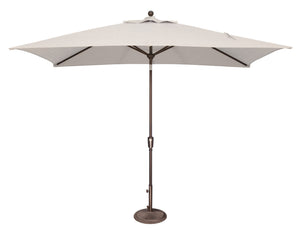 Simply Shade - Treasure Garden Catalina 6.6' x 10' Rectangle Push Button Tilt in Sunbrella Fabric Natural / Bronze  6.6' x 10' Rectangle