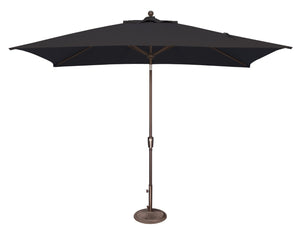 Simply Shade - Treasure Garden Catalina 6.6' x 10' Rectangle Push Button Tilt in Sunbrella Fabric Black / Bronze  6.6' x 10' Rectangle