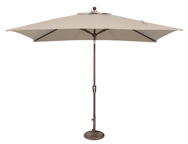 Simply Shade - Treasure Garden Catalina 6.6' x 10' Rectangle Push Button Tilt in Sunbrella Fabric Antique Beige / Bronze  6.6' x 10' Rectangle