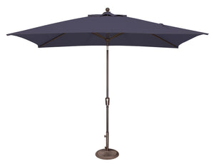 Simply Shade - Treasure Garden Catalina 6.6' x 10' Rectangle Push Button Tilt in Sunbrella Fabric Navy / Bronze  6.6' x 10' Rectangle