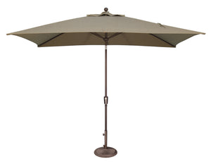 Simply Shade - Treasure Garden Catalina 6.6' x 10' Rectangle Push Button Tilt in Solefin Fabric Taupe / Bronze  6.6' x 10' Rectangle