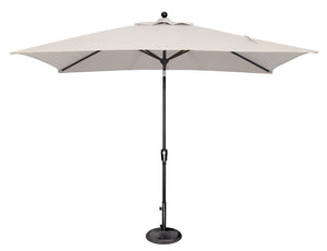 Simply Shade - Treasure Garden Catalina 6.6' x 10' Rectangle Push Button Tilt in Sunbrella Fabric Natural / Black  6.6' x 10' Rectangle