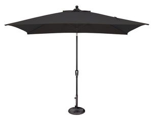 Simply Shade - Treasure Garden Catalina 6.6' x 10' Rectangle Push Button Tilt in Sunbrella Fabric Black / Black  6.6' x 10' Rectangle