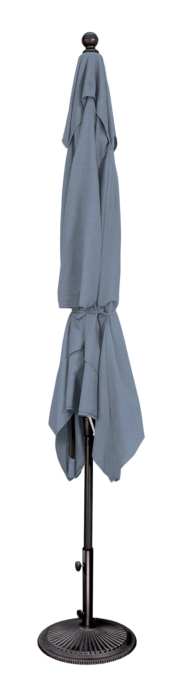 Simply Shade - Treasure Garden Catalina 6.6' x 10' Rectangle Push Button Tilt in Solefin Fabric Taupe / Black  6.6' x 10' Rectangle