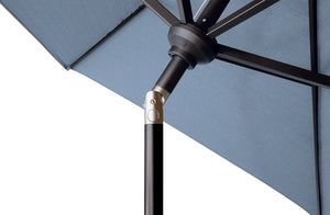 Simply Shade - Treasure Garden Catalina 6.6' x 10' Rectangle Push Button Tilt in Sunbrella Fabric Cast Silver / Black  6.6' x 10' Rectangle