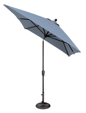 Simply Shade - Treasure Garden Catalina 6.6' x 10' Rectangle Push Button Tilt in Solefin Fabric Taupe / Black  6.6' x 10' Rectangle