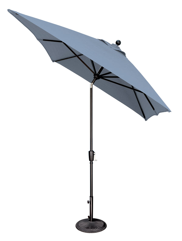 Simply Shade - Treasure Garden Catalina 6.6' x 10' Rectangle Push Button Tilt in Sunbrella Fabric Cast Silver / Black  6.6' x 10' Rectangle