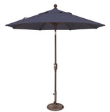 Simply Shade - Treasure Garden Catalina 7.5' Octagon Push Button Tilt in Sunbrella Fabric Navy / Bronze  7.5' Octagon