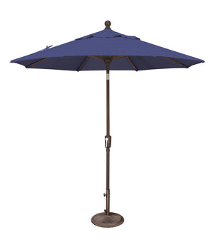 Simply Shade - Treasure Garden Catalina 7.5' Octagon Push Button Tilt in Solefin Fabric Blue Sky / Bronze  7.5' Octagon