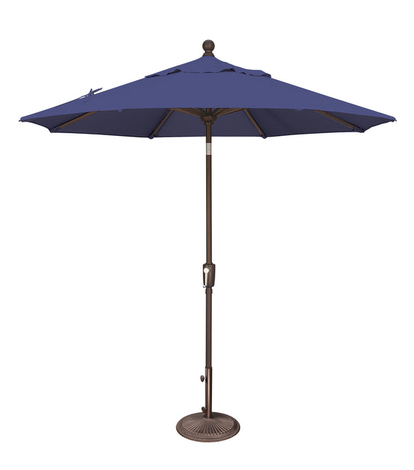Simply Shade - Treasure Garden Catalina 7.5' Octagon Push Button Tilt in Solefin Fabric Blue Sky / Bronze  7.5' Octagon