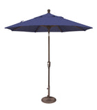 Simply Shade - Treasure Garden Catalina 7.5' Octagon Push Button Tilt in Solefin Fabric Blue Sky / Bronze  7.5' Octagon