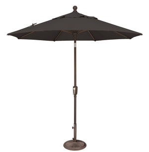 Simply Shade - Treasure Garden Catalina 7.5' Octagon Push Button Tilt in Solefin Fabric Black / Bronze  7.5' Octagon