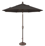 Simply Shade - Treasure Garden Catalina 7.5' Octagon Push Button Tilt in Solefin Fabric Black / Bronze  7.5' Octagon