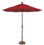 Simply Shade - Treasure Garden Catalina 7.5' Octagon Push Button Tilt in Solefin Fabric Really Red / Bronze  7.5' Octagon