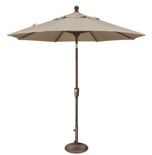 Simply Shade - Treasure Garden Catalina 7.5' Octagon Push Button Tilt in Solefin Fabric Beige / Bronze  7.5' Octagon