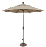 Simply Shade - Treasure Garden Catalina 7.5' Octagon Push Button Tilt in Solefin Fabric Beige / Bronze  7.5' Octagon