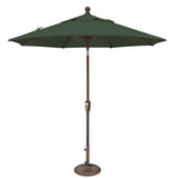 Simply Shade - Treasure Garden Catalina 7.5' Octagon Push Button Tilt in Solefin Fabric Forest Green / Bronze  7.5' Octagon