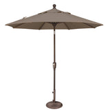 Simply Shade - Treasure Garden Catalina 7.5' Octagon Push Button Tilt in Solefin Fabric Taupe / Bronze  7.5' Octagon