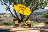 Simply Shade - Treasure Garden Catalina 7.5' Octagon Push Button Tilt in Sunbrella Fabric Ginkgo / Bronze  7.5' Octagon