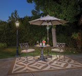 Simply Shade - Treasure Garden Catalina 7.5' Octagon Push Button Tilt in Solefin Fabric Taupe / Bronze  7.5' Octagon