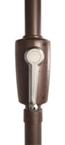 Simply Shade - Treasure Garden Catalina 7.5' Octagon Push Button Tilt in Solefin Fabric Taupe / Bronze  7.5' Octagon