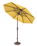 Simply Shade - Treasure Garden Catalina 7.5' Octagon Push Button Tilt in Sunbrella Fabric Ginkgo / Bronze  7.5' Octagon