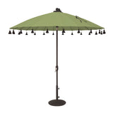 Simply Shade - Treasure Garden Isabela 8.5' Round Auto Tilt in Sunbrella Fabric Ginkgo / Black 8.5' Round