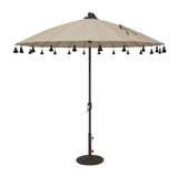 Simply Shade - Treasure Garden Isabela 8.5' Round Auto Tilt in Sunbrella Fabric Antique Beige / Black 8.5' Round