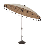 Simply Shade - Treasure Garden Isabela 8.5' Round Auto Tilt in Sunbrella Fabric Ginkgo / Black 8.5' Round