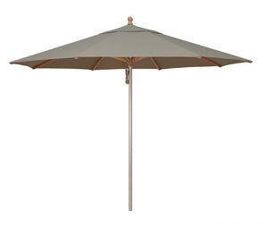 Simply Shade - Treasure Garden Ibiza 11' Wood / Aluminum in Sunbrella Fabric Cast Silver / Silver Anodized / Hardwood 11' Octagon